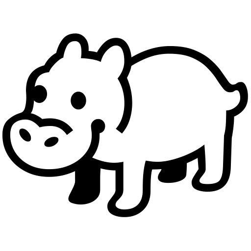 Hippopotamus on Noto Emoji