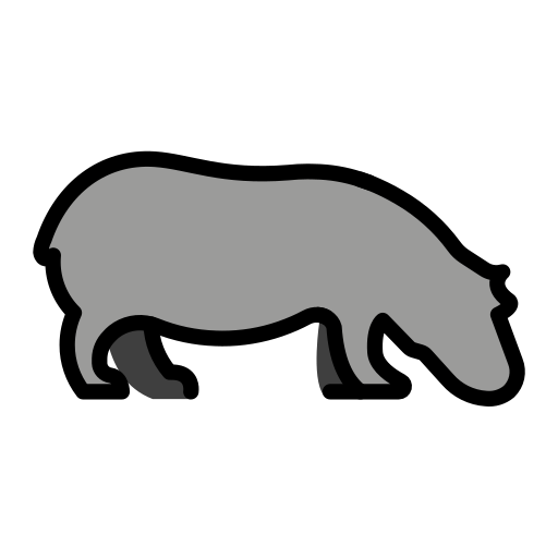 Hippopotamus on OpenMoji