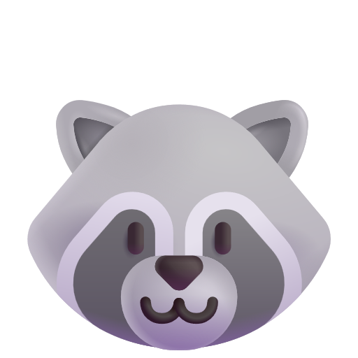 Raccoon on Microsoft 3D