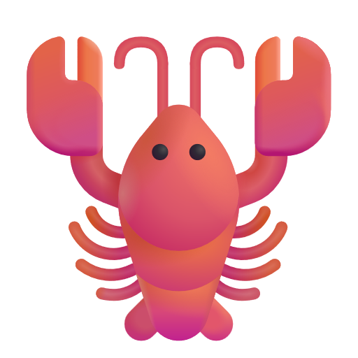 Lobster on Microsoft 3D