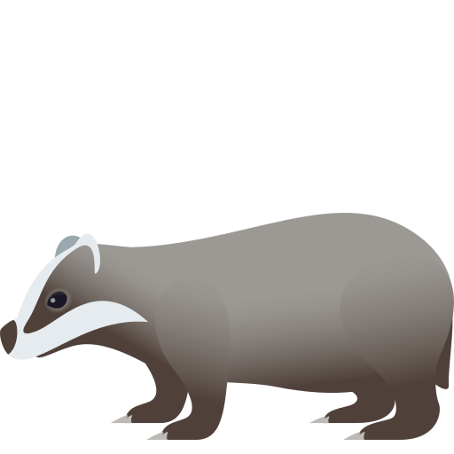 Badger on JoyPixels
