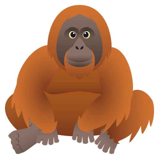 Orangutan on JoyPixels