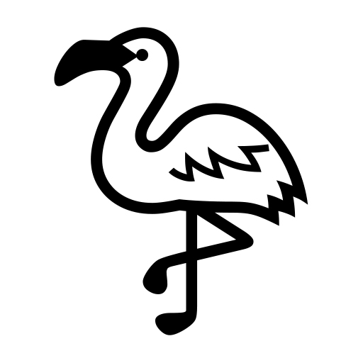 Flamingo on Noto Emoji