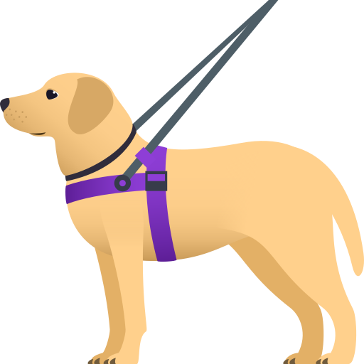 Guide Dog on JoyPixels