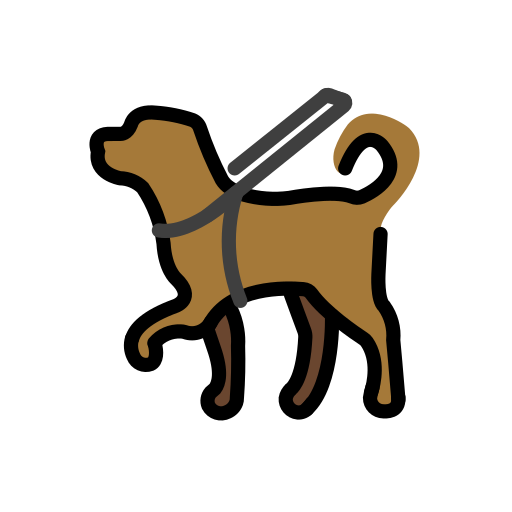 Guide Dog on OpenMoji