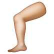 Leg: Medium-Light Skin Tone on Samsung
