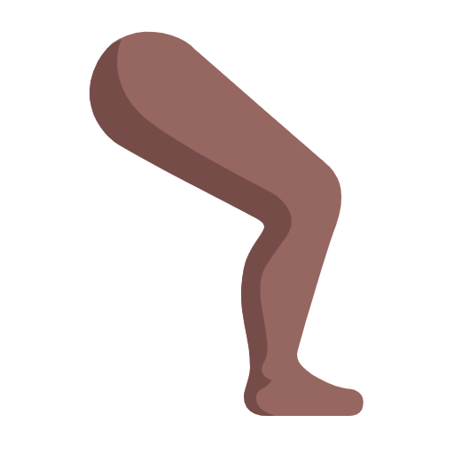 Leg: Medium-Dark Skin Tone on Microsoft Fluent