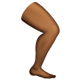 Leg: Medium-Dark Skin Tone on WhatsApp