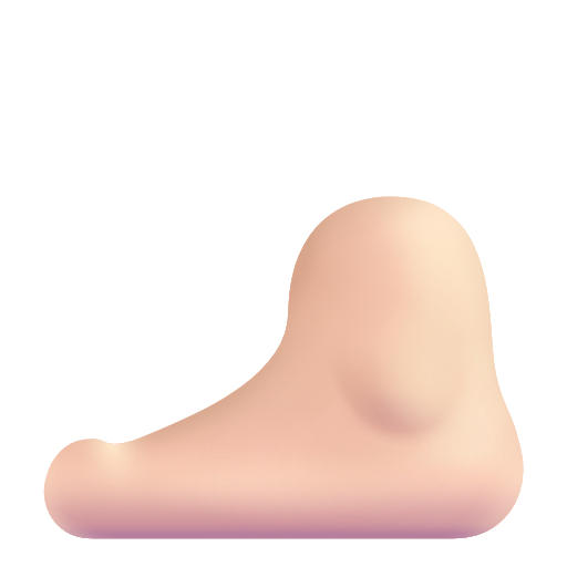 Foot: Light Skin Tone on Microsoft 3D