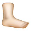 Foot: Light Skin Tone on Samsung