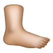 Foot: Medium-Light Skin Tone on Samsung