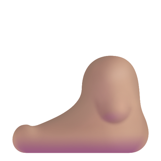 Foot: Medium Skin Tone on Microsoft 3D