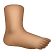 Foot: Medium Skin Tone on Samsung