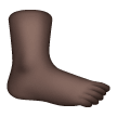 Foot: Dark Skin Tone on Samsung