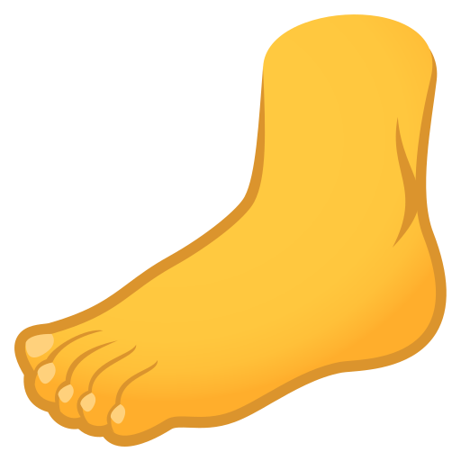 Foot on JoyPixels