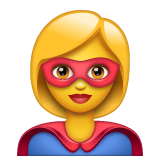 Woman Superhero on WhatsApp