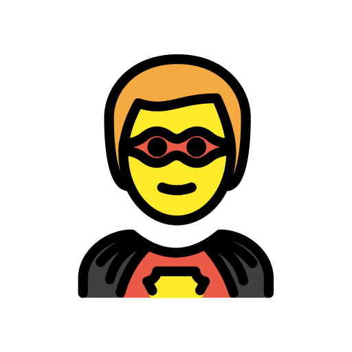 Man Superhero on OpenMoji