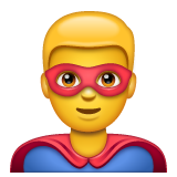 Man Superhero on WhatsApp