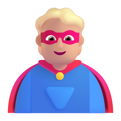 Superhero: Medium-Light Skin Tone on Microsoft 3D