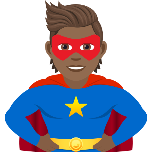 Superhero: Medium-Dark Skin Tone on JoyPixels