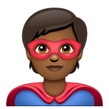Superhero: Medium-Dark Skin Tone on WhatsApp