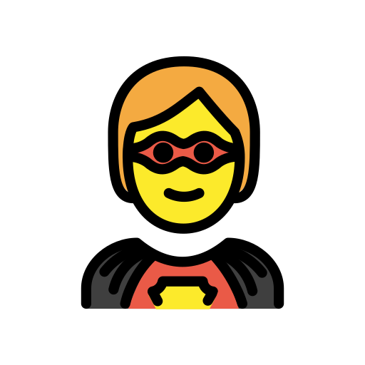 Superhero on OpenMoji