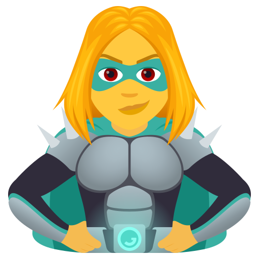 Woman Supervillain on JoyPixels