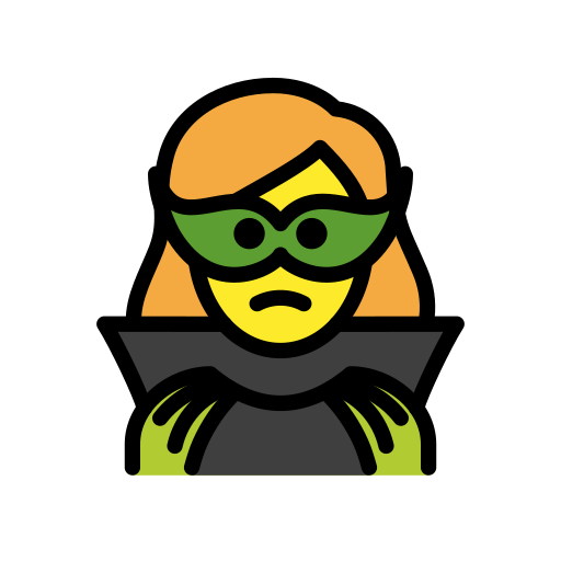 Woman Supervillain on OpenMoji