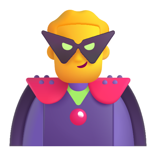Man Supervillain on Microsoft 3D