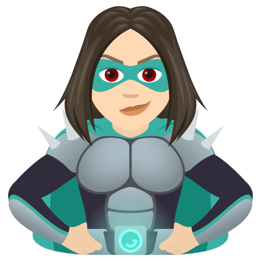 Woman Supervillain: Light Skin Tone on JoyPixels