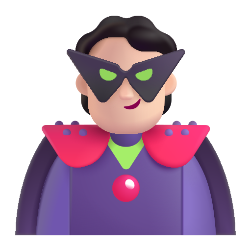 Supervillain: Light Skin Tone on Microsoft 3D