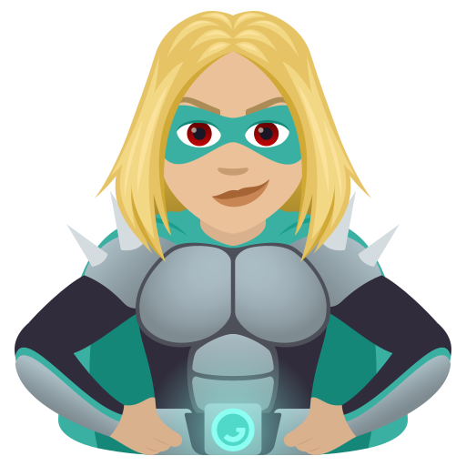 Woman Supervillain: Medium-Light Skin Tone on JoyPixels