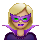 Woman Supervillain: Medium-Light Skin Tone on WhatsApp