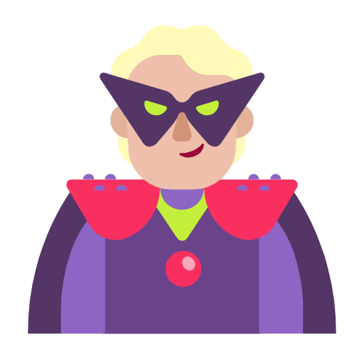 Supervillain: Medium-Light Skin Tone on Microsoft Fluent