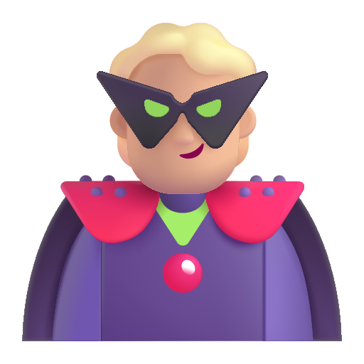 Supervillain: Medium-Light Skin Tone on Microsoft 3D