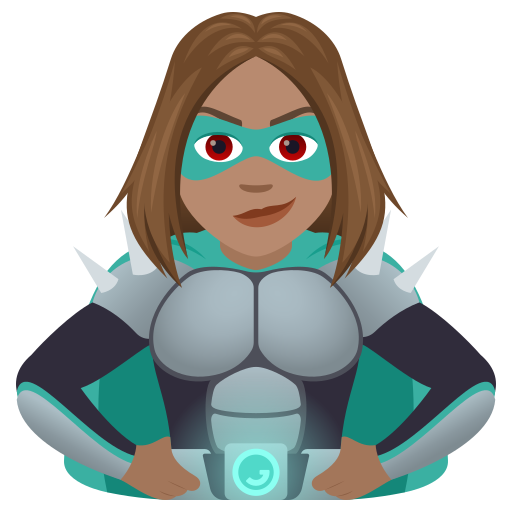 Woman Supervillain: Medium Skin Tone on JoyPixels