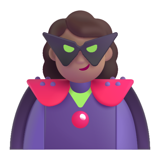 Woman Supervillain: Medium Skin Tone on Microsoft 3D