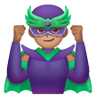 Man Supervillain: Medium Skin Tone on Samsung