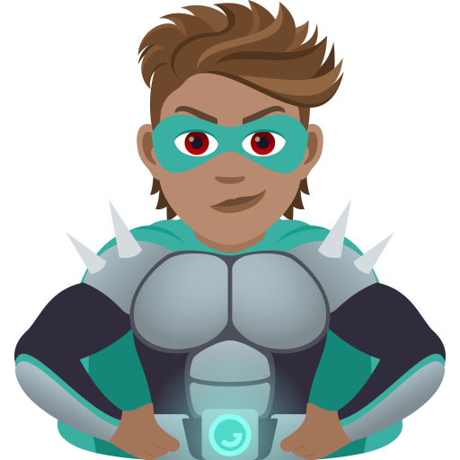 Supervillain: Medium Skin Tone on JoyPixels