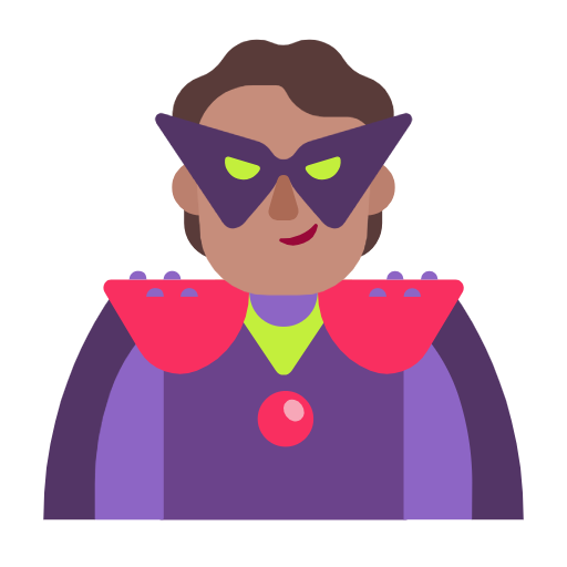 Supervillain: Medium Skin Tone on Microsoft Fluent
