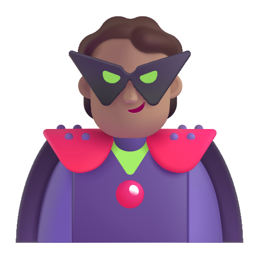 Supervillain: Medium Skin Tone on Microsoft 3D