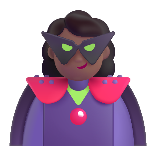Woman Supervillain: Medium-Dark Skin Tone on Microsoft 3D