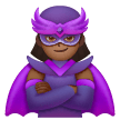 Woman Supervillain: Medium-Dark Skin Tone on Samsung
