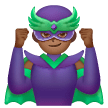 Man Supervillain: Medium-Dark Skin Tone on Samsung