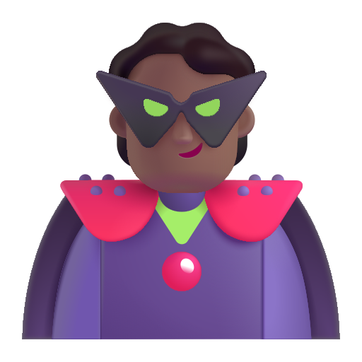 Supervillain: Medium-Dark Skin Tone on Microsoft 3D