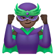 Man Supervillain: Dark Skin Tone on Samsung