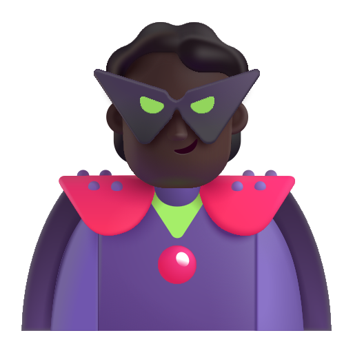Supervillain: Dark Skin Tone on Microsoft 3D