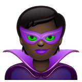 Supervillain: Dark Skin Tone on WhatsApp