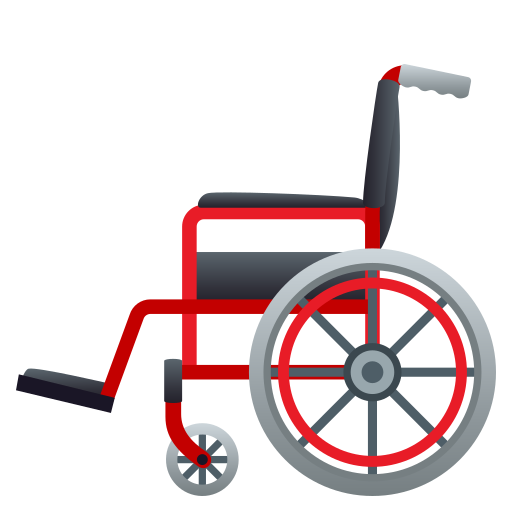 Manual Wheelchair on JoyPixels