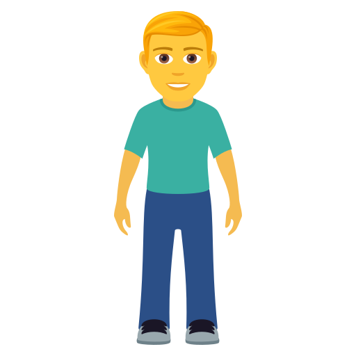Man Standing on JoyPixels